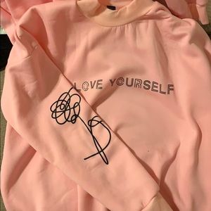 bts sweatshirt (black lettering)
